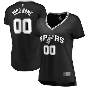 womens fanatics branded black san antonio spurs fast break-204